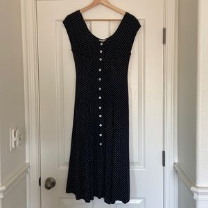 French girl polka dot dress